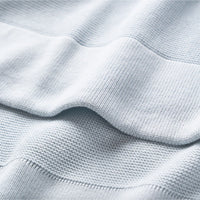 Pale Blue Knit Blanket