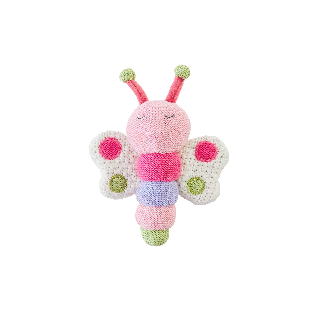 Butterfly Knit Rattle
