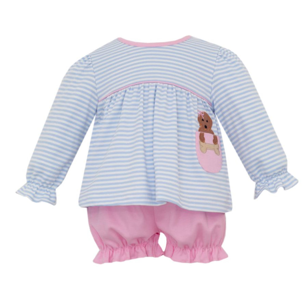 Pink and Blue Lab Bloomer Set