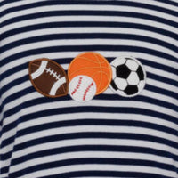 Sports Stripe Knit T-Shirt