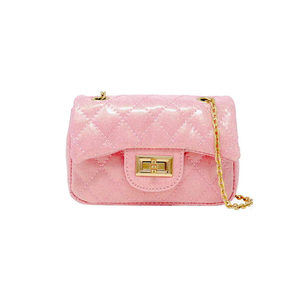 Classic Sparkle Mini Bag in Pink Lemonade