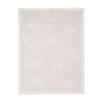 Elephant Jacquard Cotton Knit Blanket