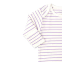 Stripe Knotted Sack in Lilac