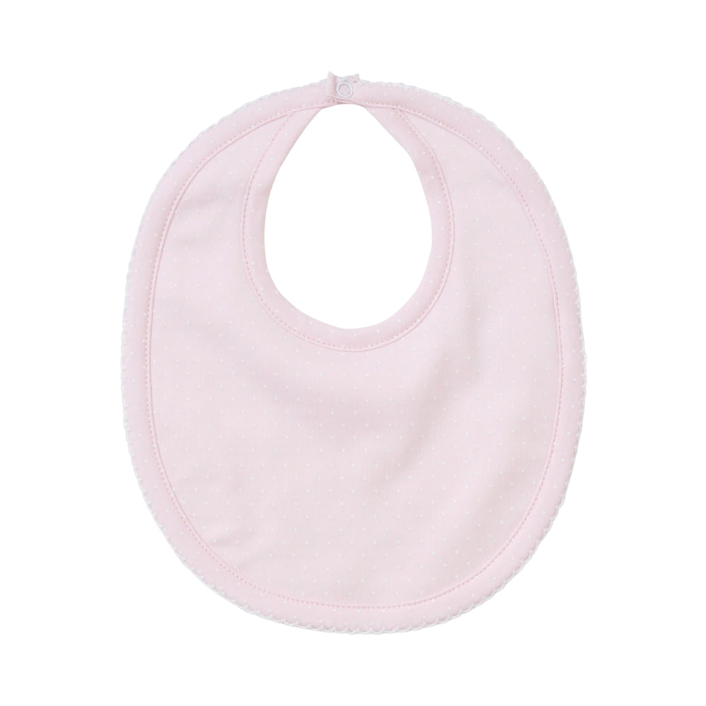 Pink with White Dots Bib