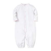 White with Pink Dots Converter Gown