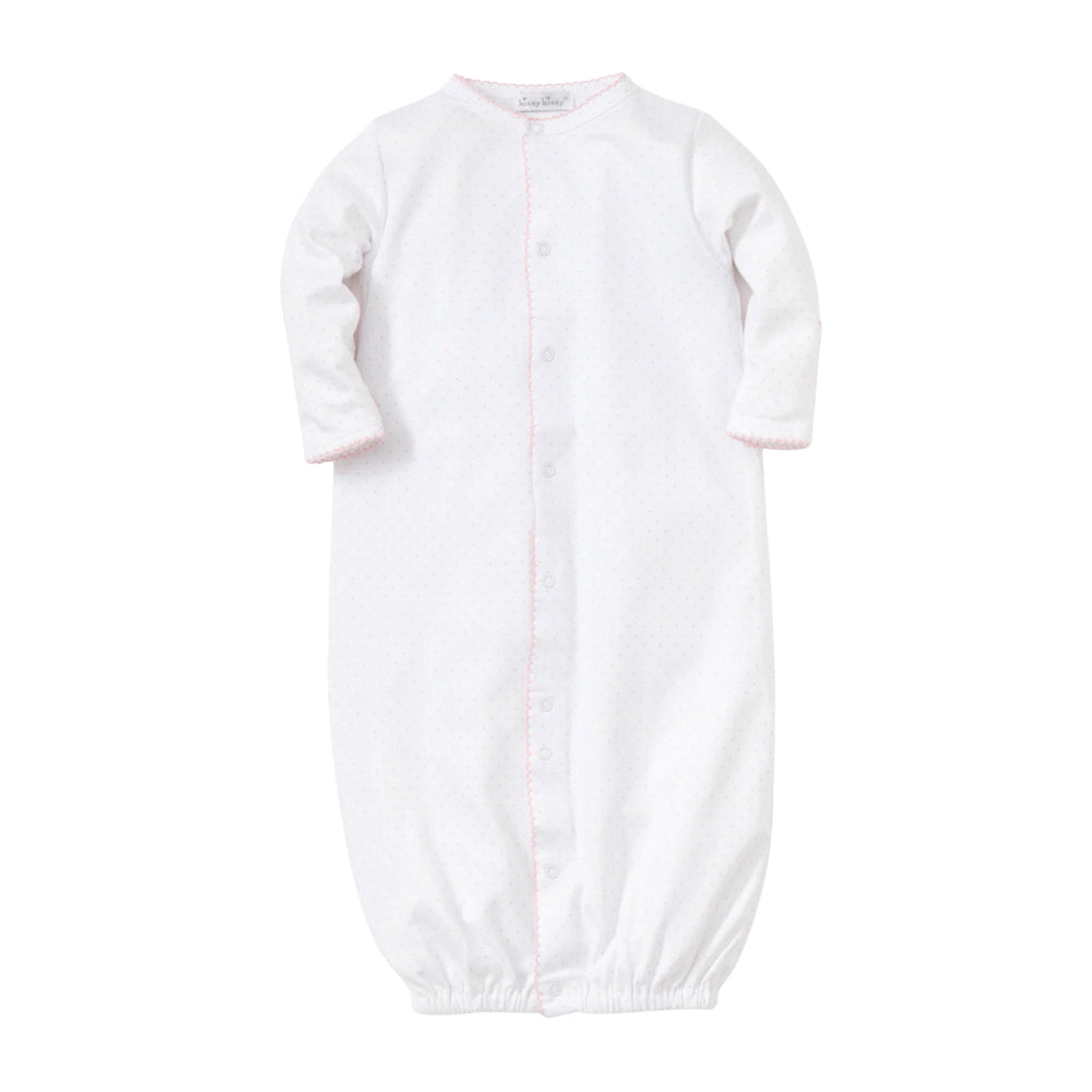 White with Pink Dots Converter Gown