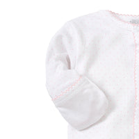 White with Pink Dots Converter Gown