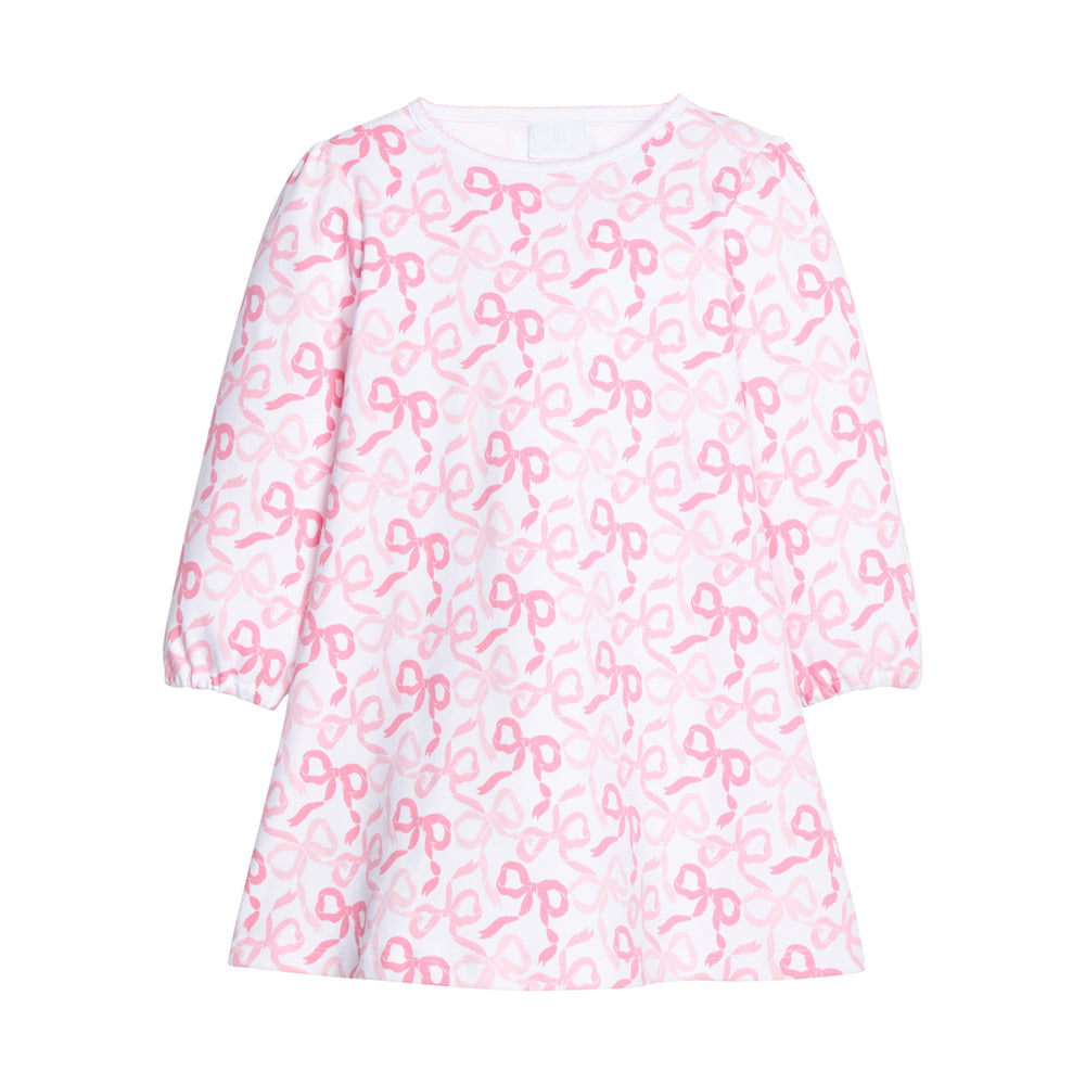 Bows & Ribbons Printed T-Shirt Dress