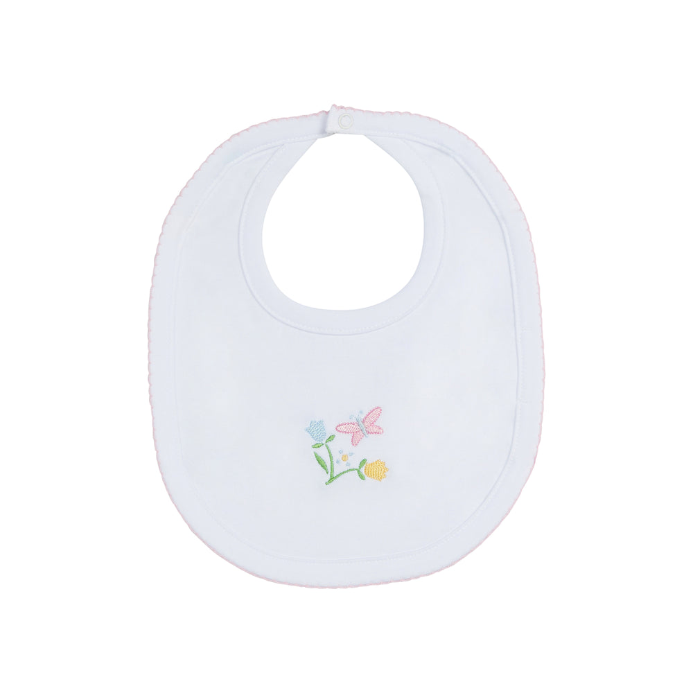 Butterfly Embroidered Bib