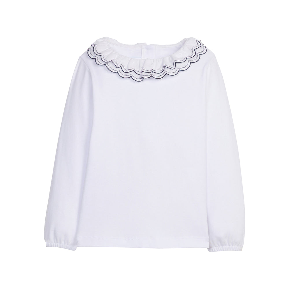 Navy Double London Blouse