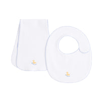 Duckie Pinpoint Bib n' Burp Set