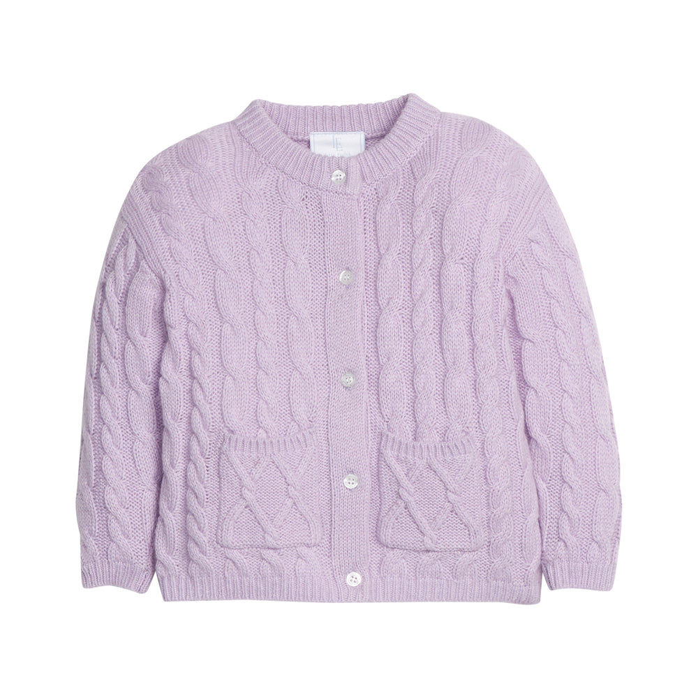 Lavender Classic Cashmere Cardigan
