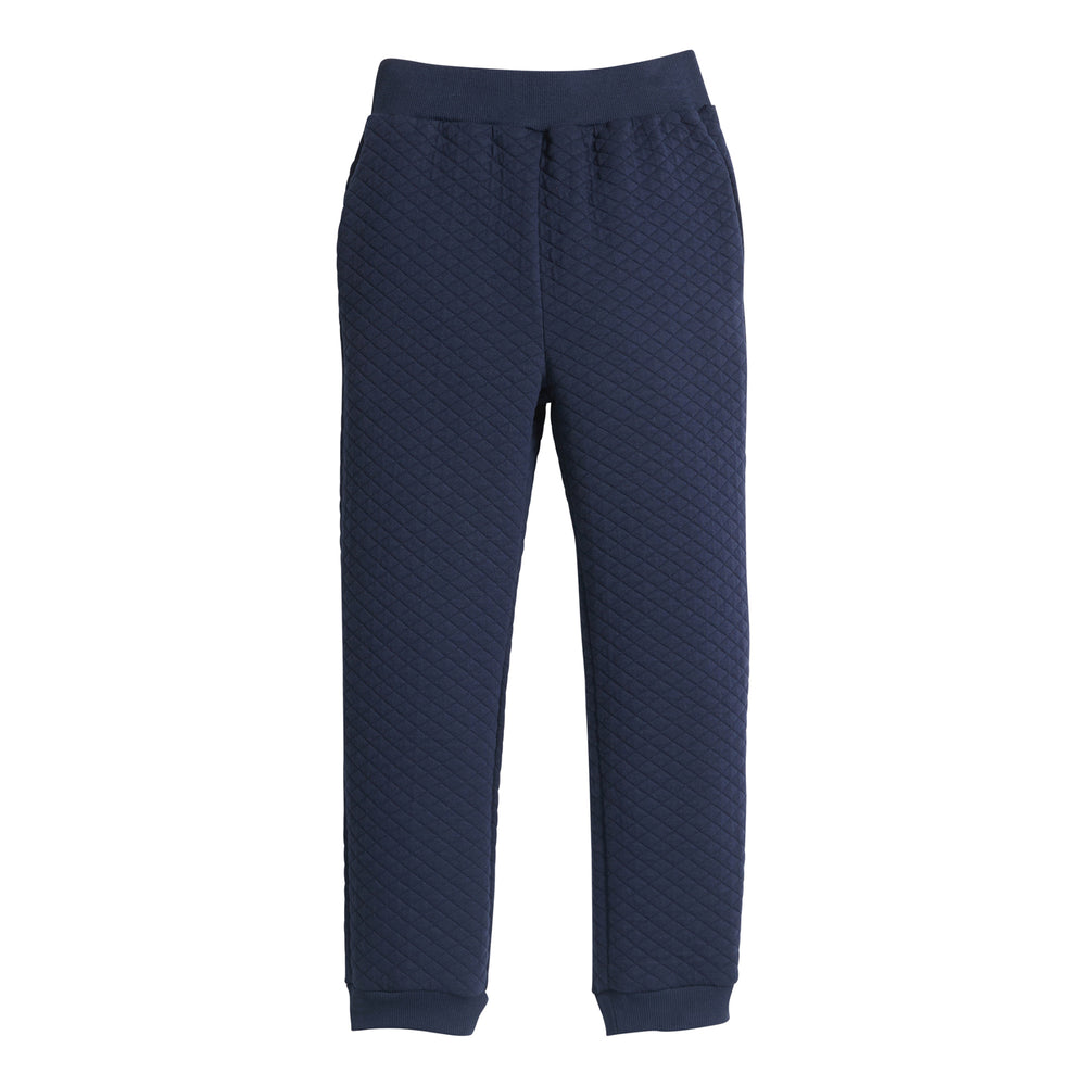 Quilted Navy Jogger