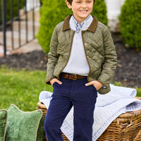 Classic Olive Quilted Jacket