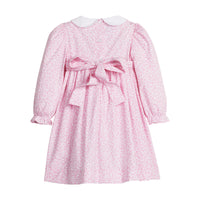 Smocked Natalie Dress in Pink Vinings