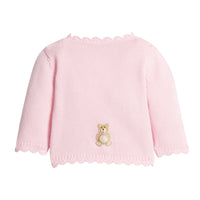 Pink Teddy Bear Crochet Sweater