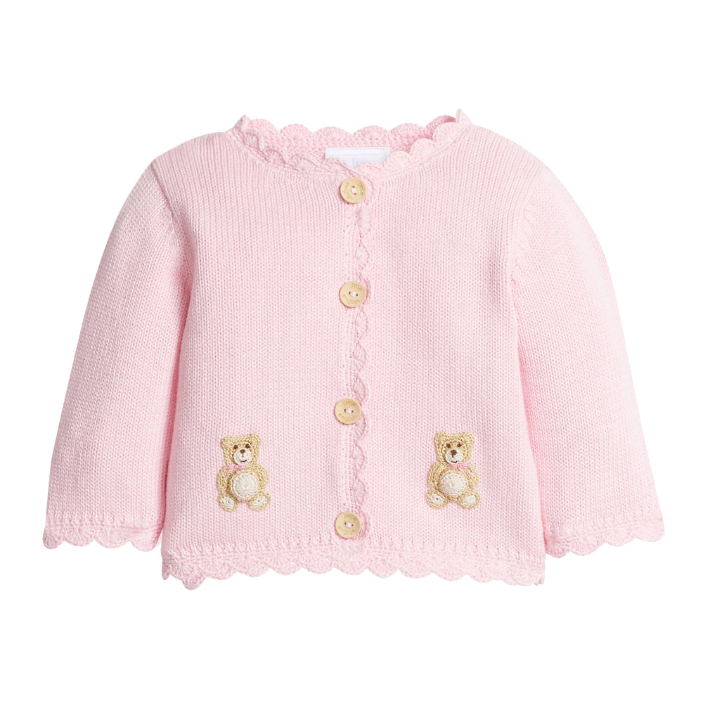 Pink Teddy Bear Crochet Sweater