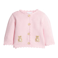Pink Teddy Bear Crochet Sweater