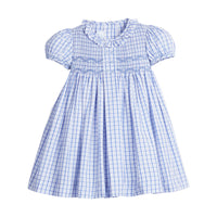 Smocked Bridget Dress in Woodberry Plaid