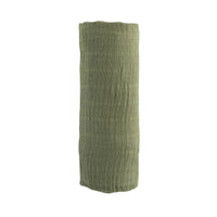 Fern Green Cotton Muslin Swaddle