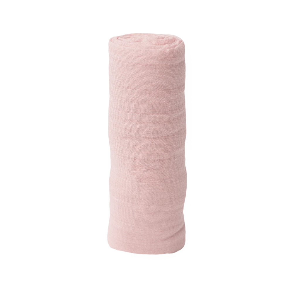 Light Pink Cotton Muslin Swaddle