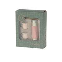 Thermos and Cups in Soft Coral