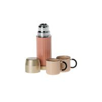 Thermos and Cups in Soft Coral