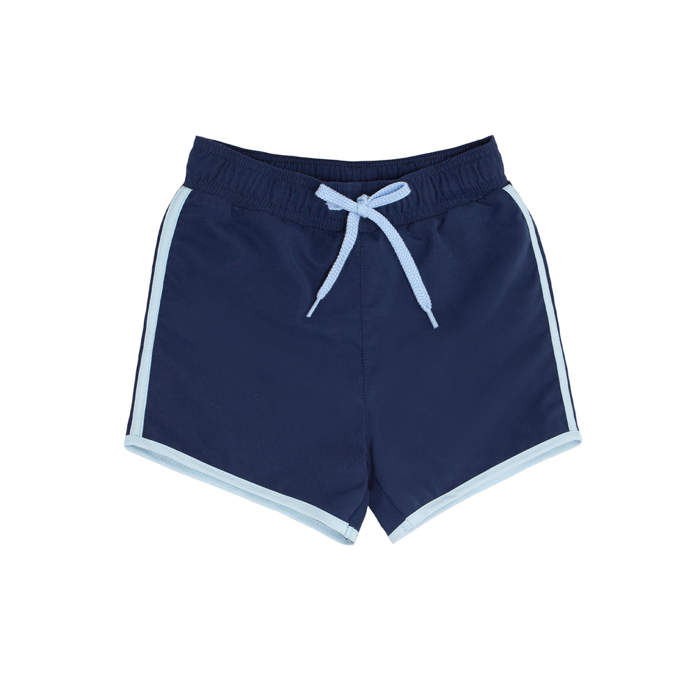 Boys Navy Boardie with Side Binding