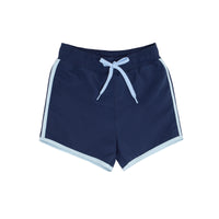Boys Navy Boardie with Side Binding