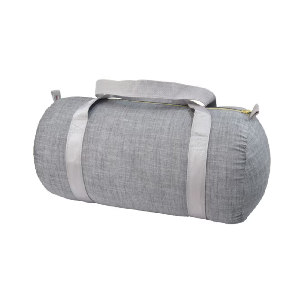 Grey Chambray Duffel Bag
