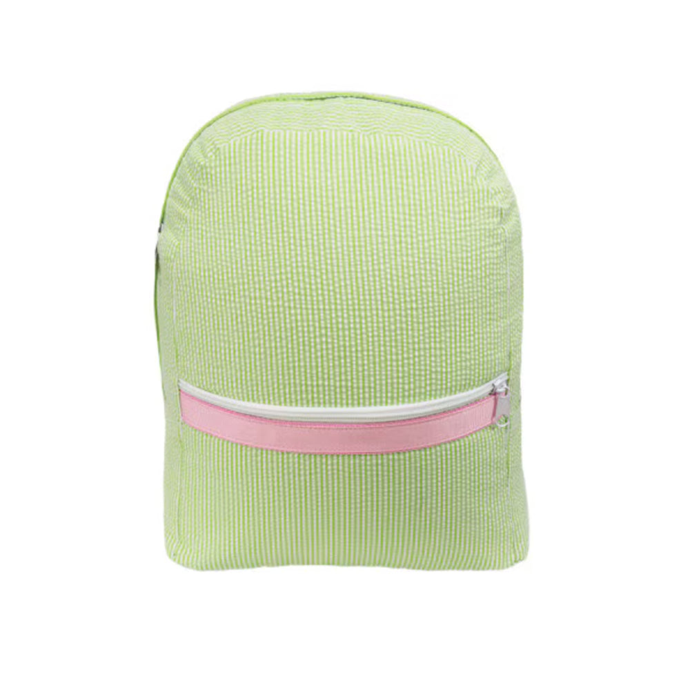 Sweet Pea Seersucker Backpack