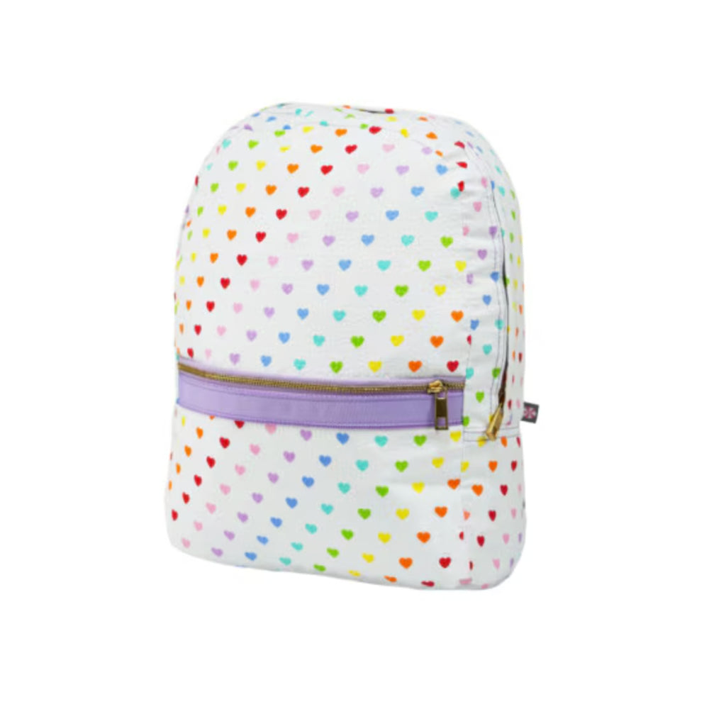 Tiny Hearts Seersucker Backpack