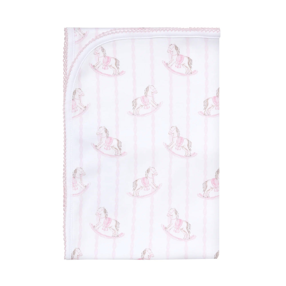 Pink Rocking Horse Blanket