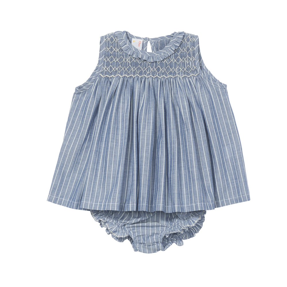 Nora Chambray Baby Dress