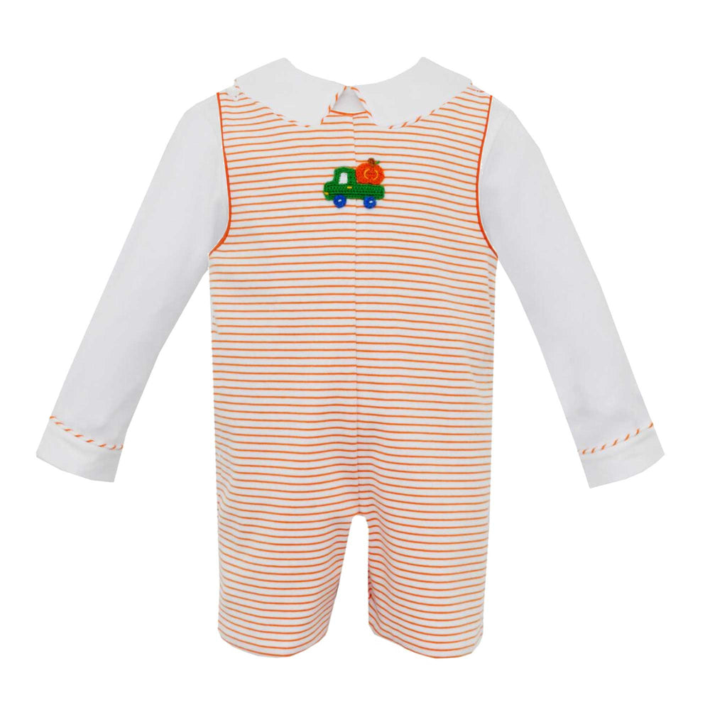 Orange Knit Pumpkin Jon Jon Set