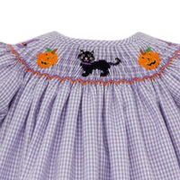 Halloween Smocked Bishop Bloomer Set