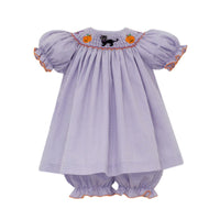 Halloween Smocked Bishop Bloomer Set