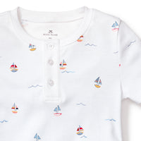 Kids Pima Bateau Snug Short Set Pajamas