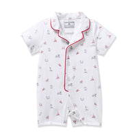 Twill Summer Romper in Coastal Charms