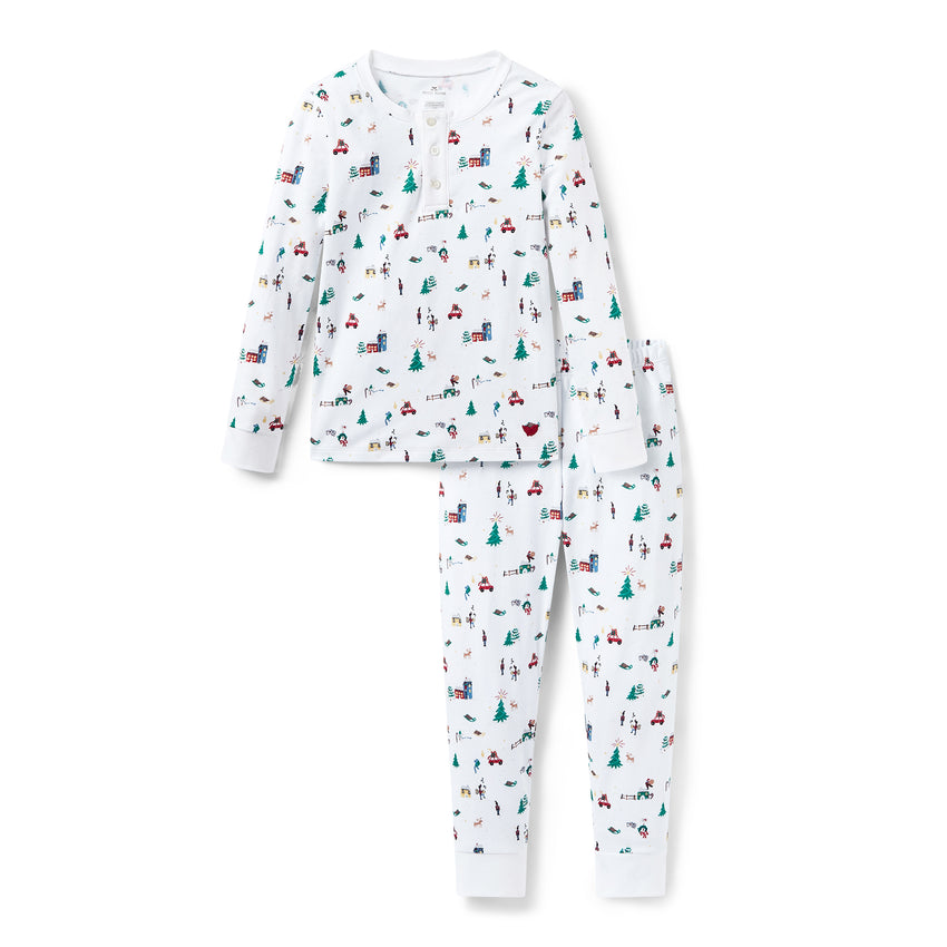 Holiday Town Pima Snug Fit Pajamas