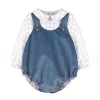 Slate Blue Corduroy Two-Piece