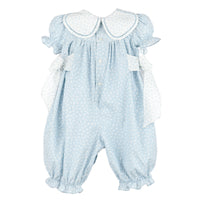 Snowy Floral Petal Longall in Blue