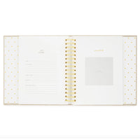 Rose Linen Baby Book