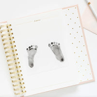 Rose Linen Baby Book