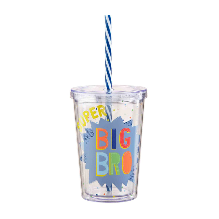 Big Brother Tumbler Cup with Straw