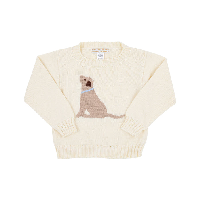 Isaacs Puppy Intarsia Sweater