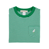 Kiawah Green Stripe Carter Crewneck