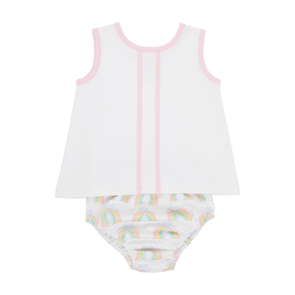 Mary Simms White Bloomer Set