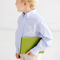 Deans List Blue Oxford Dress Shirt