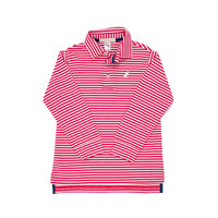 Prim and Proper Polo Richmond Red Stripe